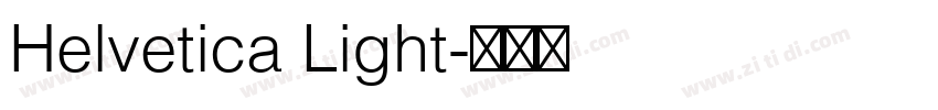 Helvetica Light字体转换